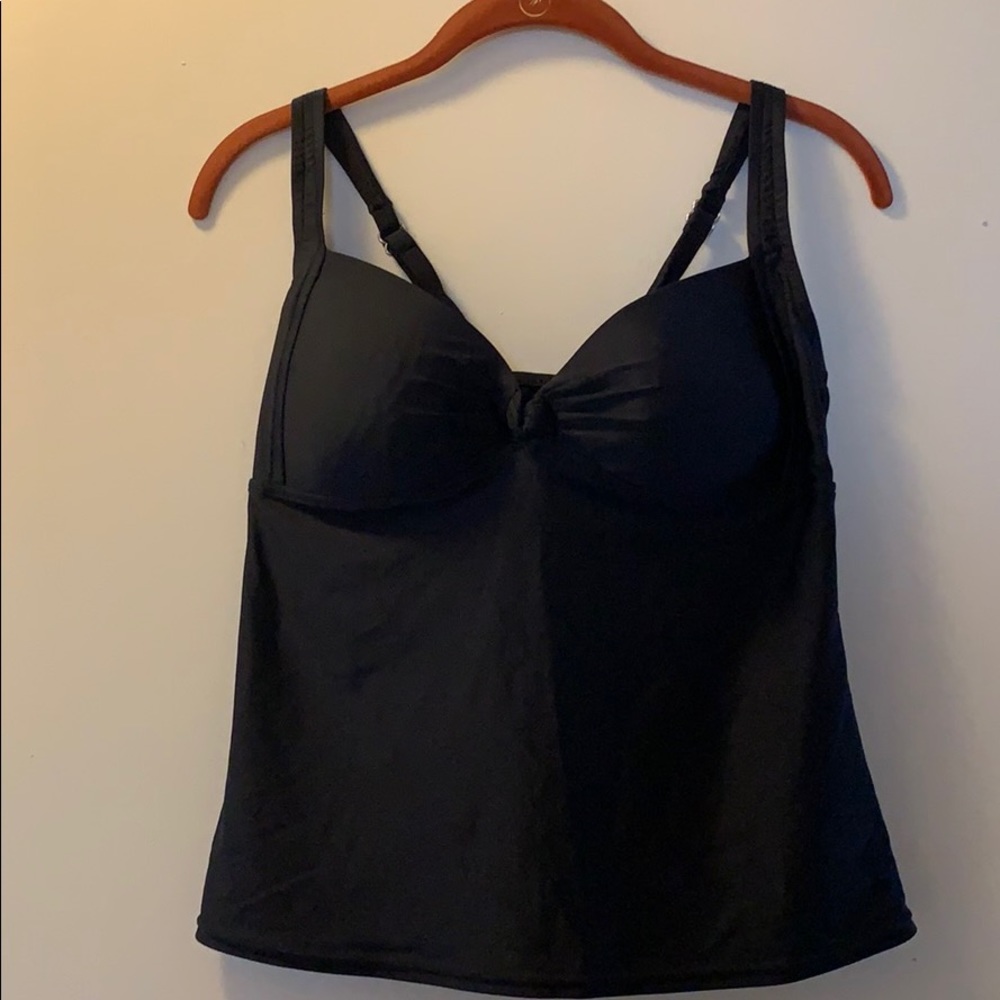 Sunsets Black Tankini Top